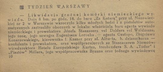 „Aston” zdrajca. Kulisy akcji w barze „Za kotarą”